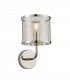 Hopton Glass Shade Wall Lamp Bright Nickel-1