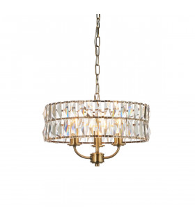 Clifton 3 Light Multi Arm Lamp Ceiling Pendant Antique Brass-1