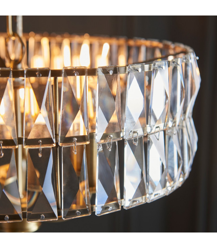 Clifton 3 Light Multi Arm Lamp Ceiling Pendant Antique Brass-5