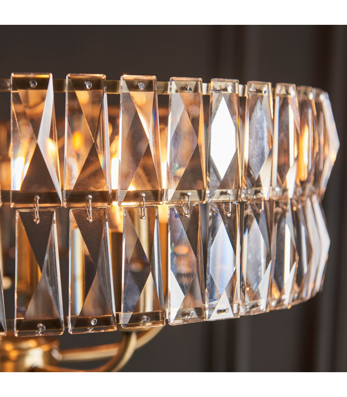 Clifton 5 Light Multi Arm Lamp Ceiling Pendant Antique Brass-6