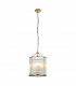 Lambeth Ribbed Glass 4 Light Ceiling Pendant Antique Brass-8