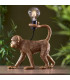 Capuchin Table Lamp Vintage Gold Paint-3
