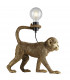 Capuchin Table Lamp Vintage Gold Paint-8