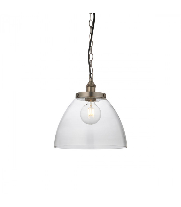 Hansen Grand Dome Ceiling Pendant Brushed Silver Paint-1