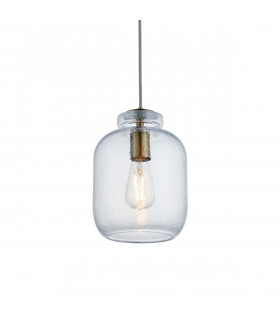 Lyra Dome Ceiling Pendant Textured Glass-1