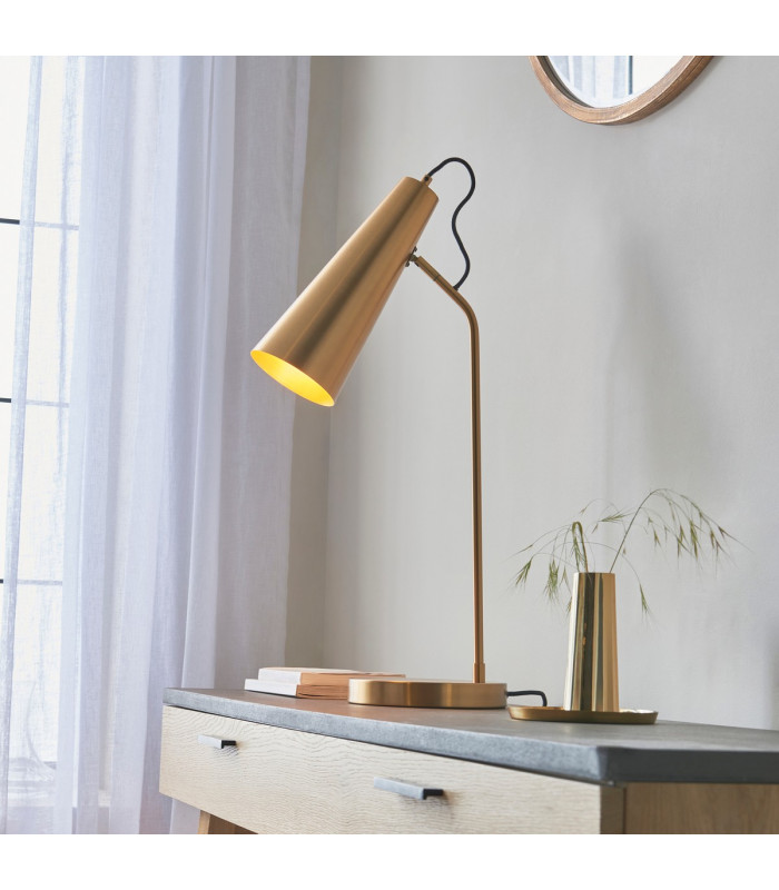 Karna New Task Table Lamp Warm Antique Brass-3