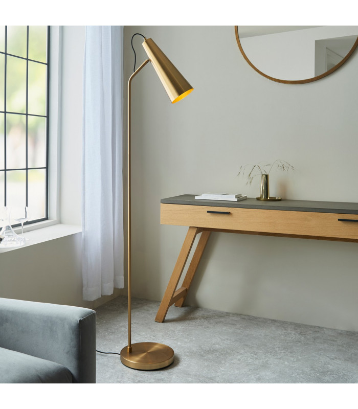 Karna New Task Floor Lamp Warm Antique Brass-2