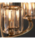 Berenice 5 Light Multi Arm Glass Shade Ceiling Pendant Antique Brass-6