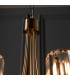 Berenice 5 Light Multi Arm Glass Shade Ceiling Pendant Antique Brass-7