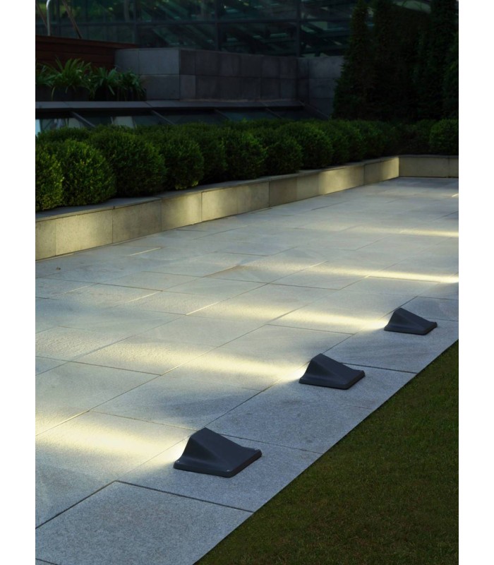 LED 1 Light Outdoor Lamp Urban Grey IP65 - 2