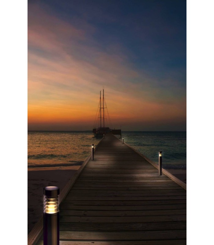 1 Light Medium Outdoor Bollard Light Stainless Steel Aisi 316 IP54, E27 - 2
