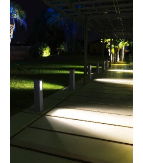 1 Light Adjustable Outdoor Bollard Light Urban Grey IP65, GU10 - 2