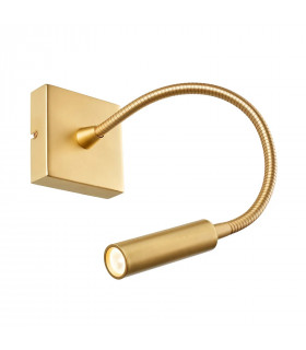 LED Wall Reading Light Satin Gold Touch dimmer 174lm 3000K - 2