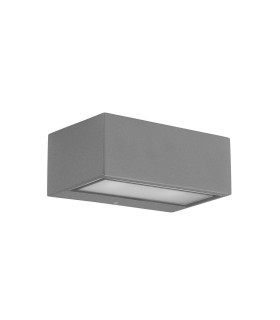 1 Light Outdoor Wall Light Grey IP44 - 2