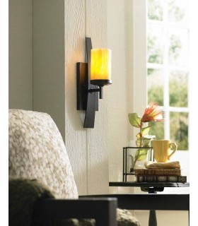 1 Light Indoor Candle Wall Light Imperial Bronze, E27 - 2