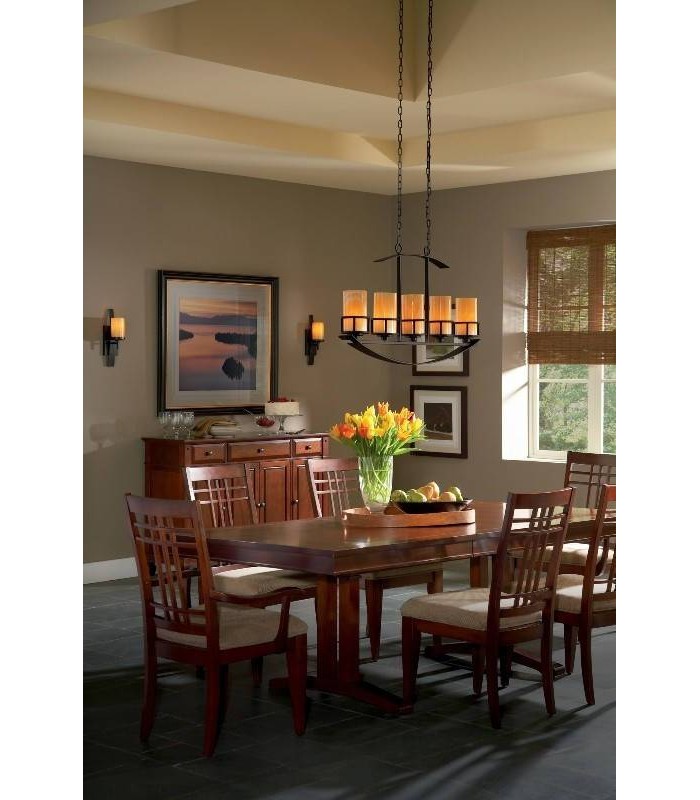 5 Light Ceiling Island Pendant Bar Bronze, E27 - 2