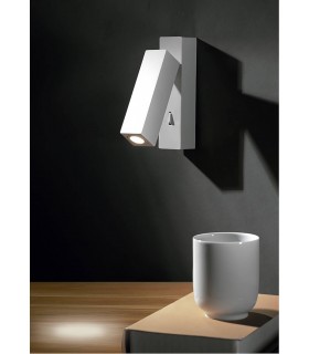LED 1 Light Indoor Surface Mounted Wall Light Reading Lamp White - 2