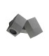 2 Light Outdoor Wall Light Grey IP44, GU10 - 2