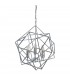 3 Light Ceiling Pendant Chrome, E14 - 2