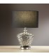 1 Light Table Lamp Chrome with Black Shade, E27 - 4
