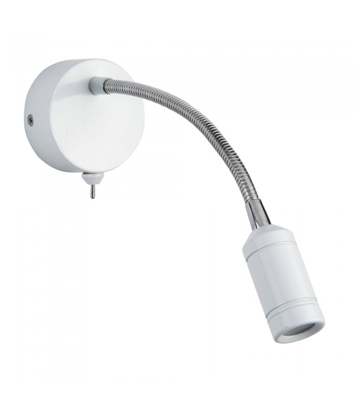 LED 1 Light Indoor Adjustable Wall Reading Light White - 2