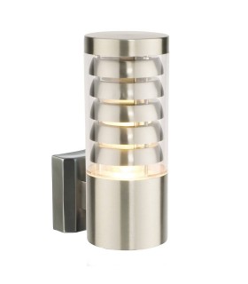 1 Light Outdoor Wall Light Stainless Steel, Polycarbonate IP44, E27 - 1
