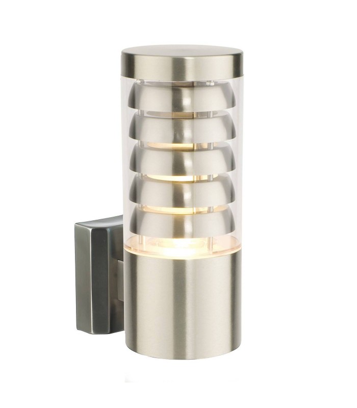 1 Light Outdoor Wall Light Stainless Steel, Polycarbonate IP44, E27 - 1