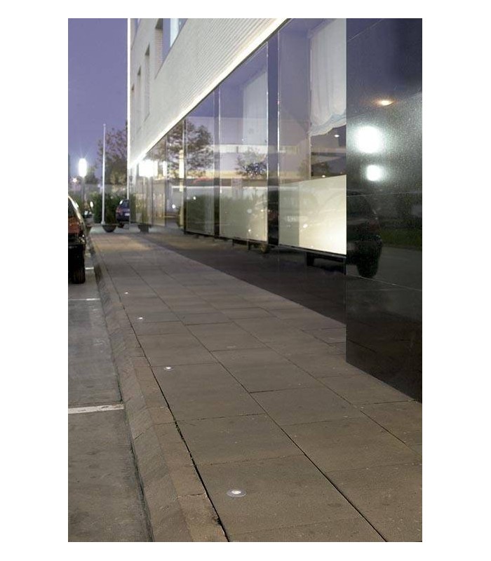 LED 3 Light Recessed Outdoor Ground Light Stainless Steel IP67 - 3