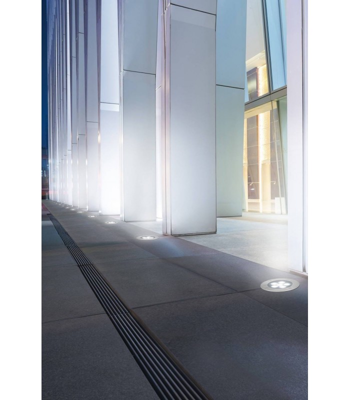 LED 6 Light Recessed Outdoor Ground Light Stainless Steel IP67 - 3