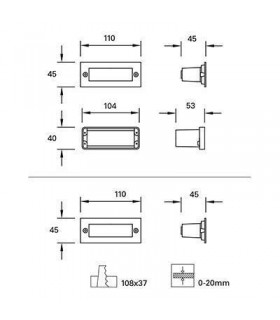 LED Outdoor Wall Light Stainless Steel IP54 - 2