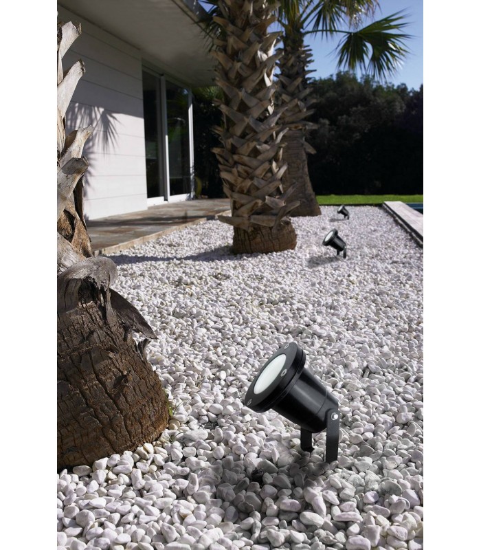 1 Light Outdoor Spotlight Black IP65 - 3