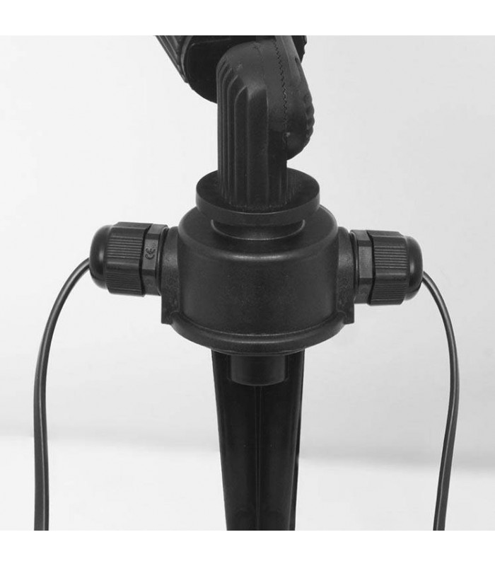1 Light Outdoor Spotlight Black IP65 - 4