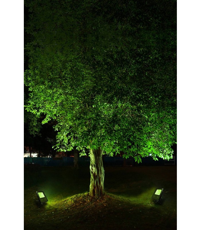 LED 1 Light Flood Light Outdoor Spotlight Black IP65 - 3