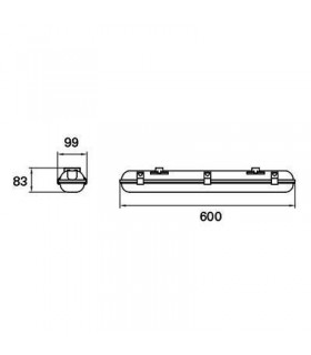 LED Outdoor Surface Mounted Lighting Grey IP65 - 2