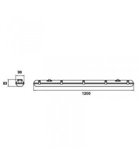 LED Outdoor Surface Mounted Lighting Grey IP65 - 2