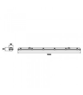 LED Outdoor Surface Mounted Lighting Grey IP65 - 2