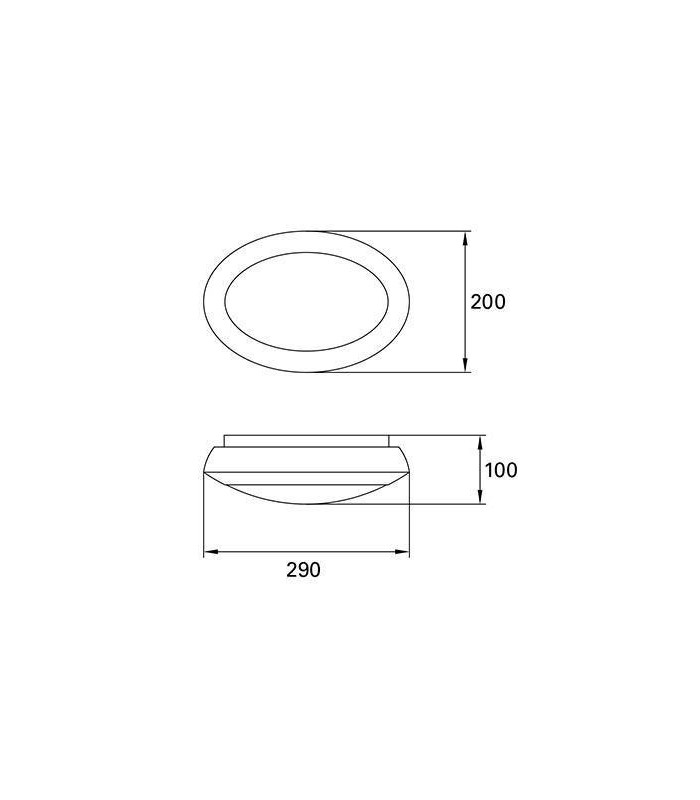 1 Light Outdoor Surface Mounted Lighting Black IP65 - 2