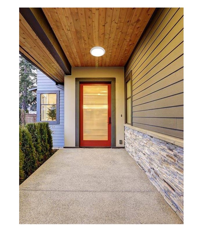 2 Light Outdoor Surface Mounted Lighting White IP65 - 2