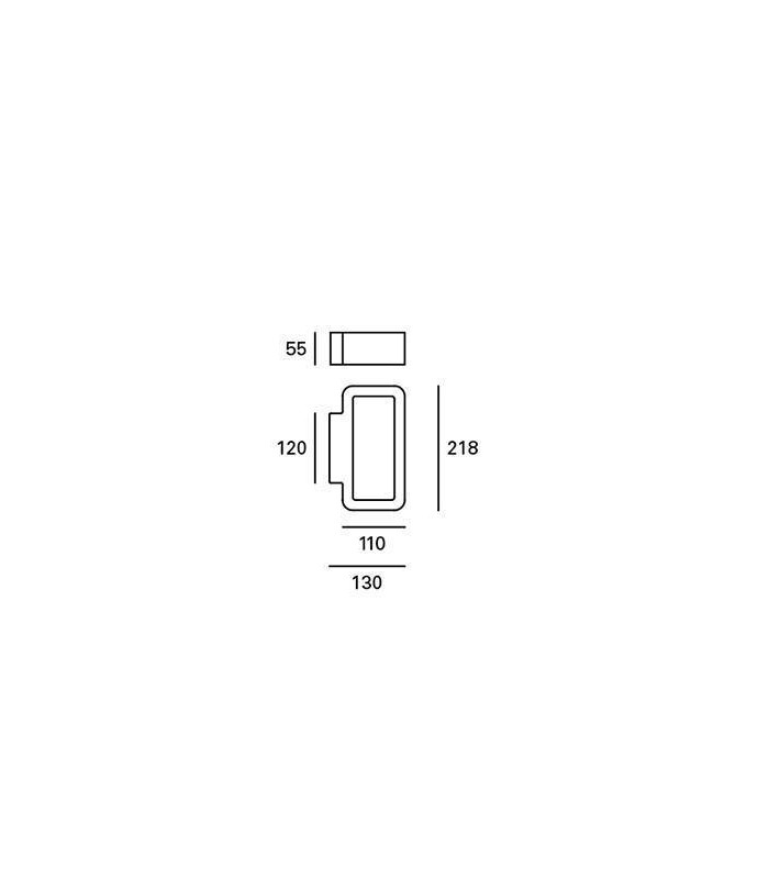 Light Outdoor Wall Light Black IP54 - 2