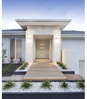 LED Light Outdoor Wall Light White IP54 - 2