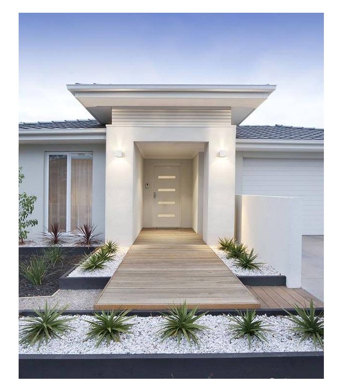 LED Light Outdoor Wall Light White IP54 - 2