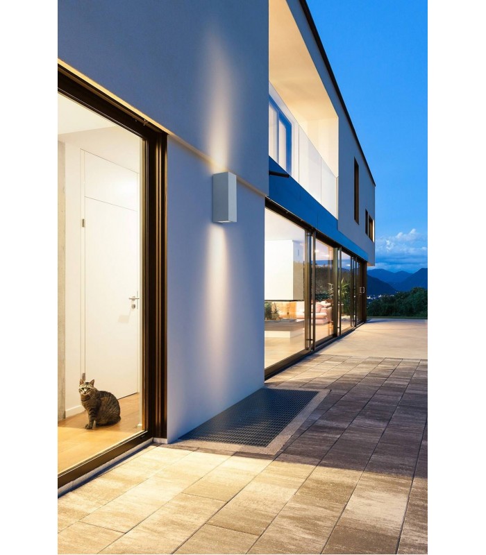 2 Light Outdoor Wall Light Black IP44 - 3