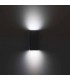 2 Light Outdoor Wall Light Grey IP44 - 3