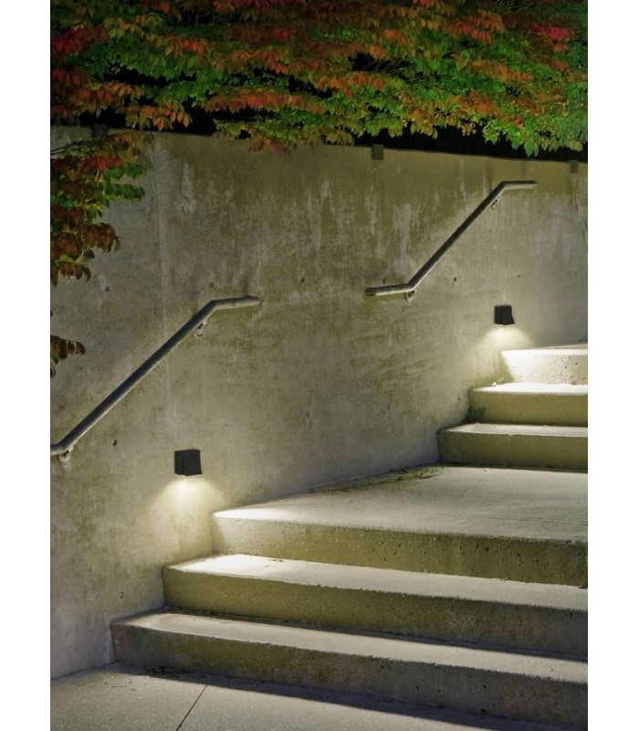 LED Outdoor Wall Light Black IP54 - 3