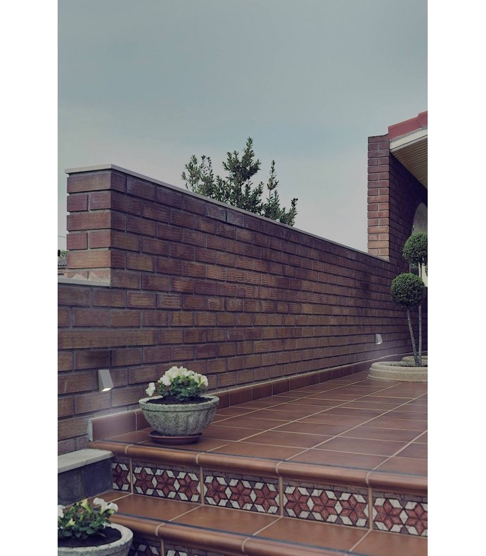 1 Light Outdoor Wall Light Grey IP44 - 3