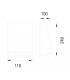1 Light Outdoor Wall Light Grey IP44 - 2