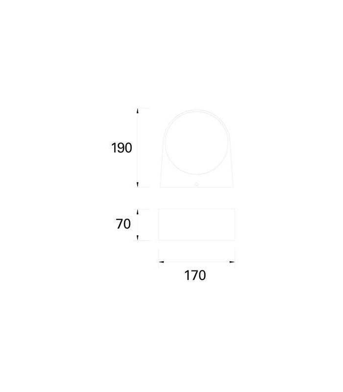 Light Outdoor Wall Light Grey IP44 - 2