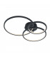 Aaron Modern RGBW LED 36.5W LED Semi Flush Light Anthracite 3000-6000K Remote control-1