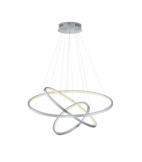 Aaron Modern RGBW LED 78W LED Pendant Ceiling Light Nickel Matt 3000-6000K Remote control-1