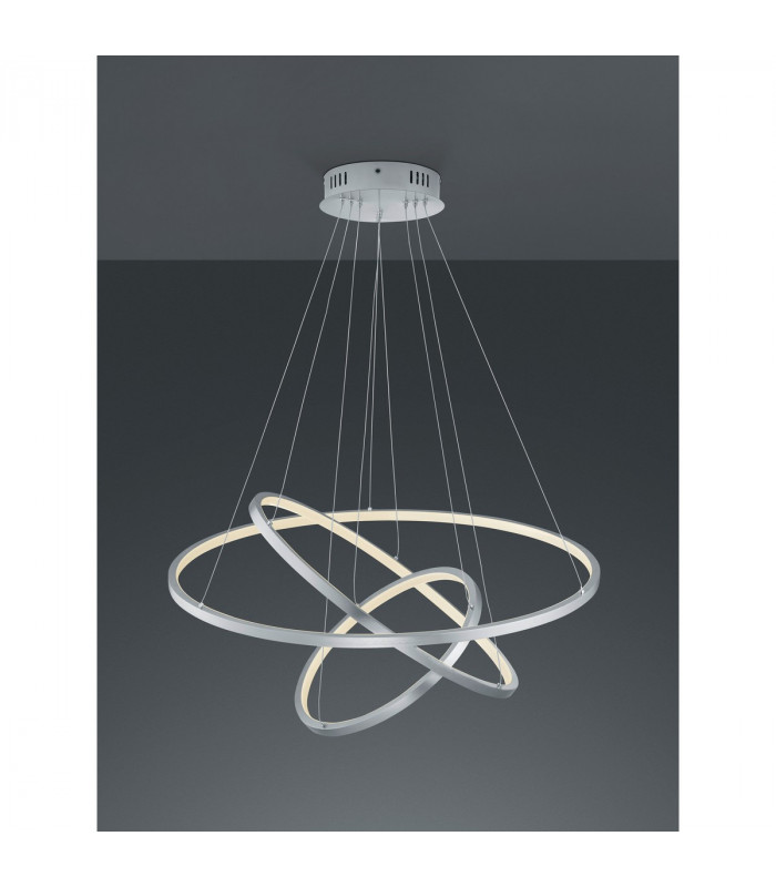 Aaron Modern RGBW LED 78W LED Pendant Ceiling Light Nickel Matt 3000-6000K Remote control-2